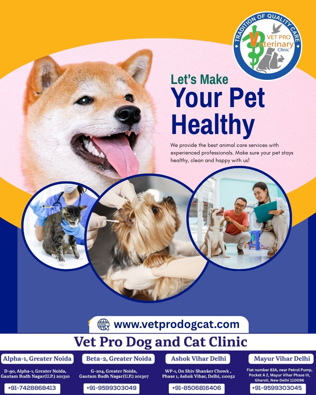 Let’s Make Your Pet Healthy & Happy